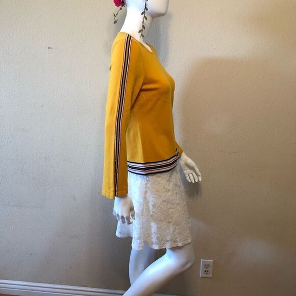 Alfani Varsity Stripe Sweater Size Medium - Picture 5 of 8